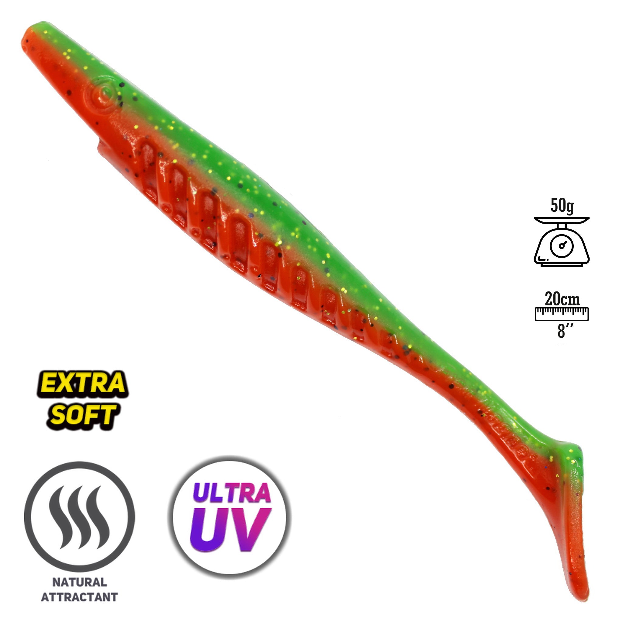 FISH MAGNET PUMBAA Double Color Soft Scented Fishing Lure