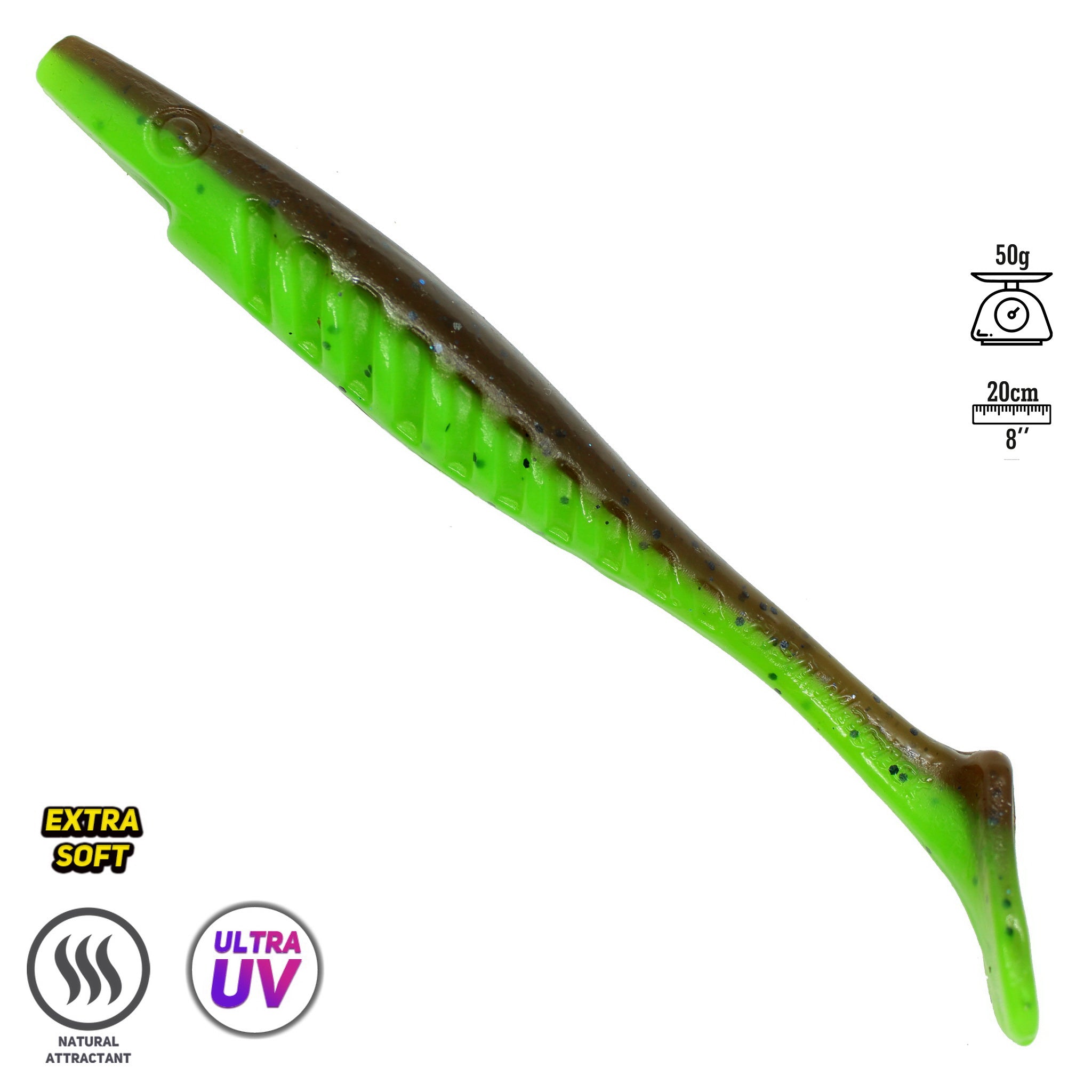 FISH MAGNET PUMBAA Double Color Soft Scented Fishing Lure