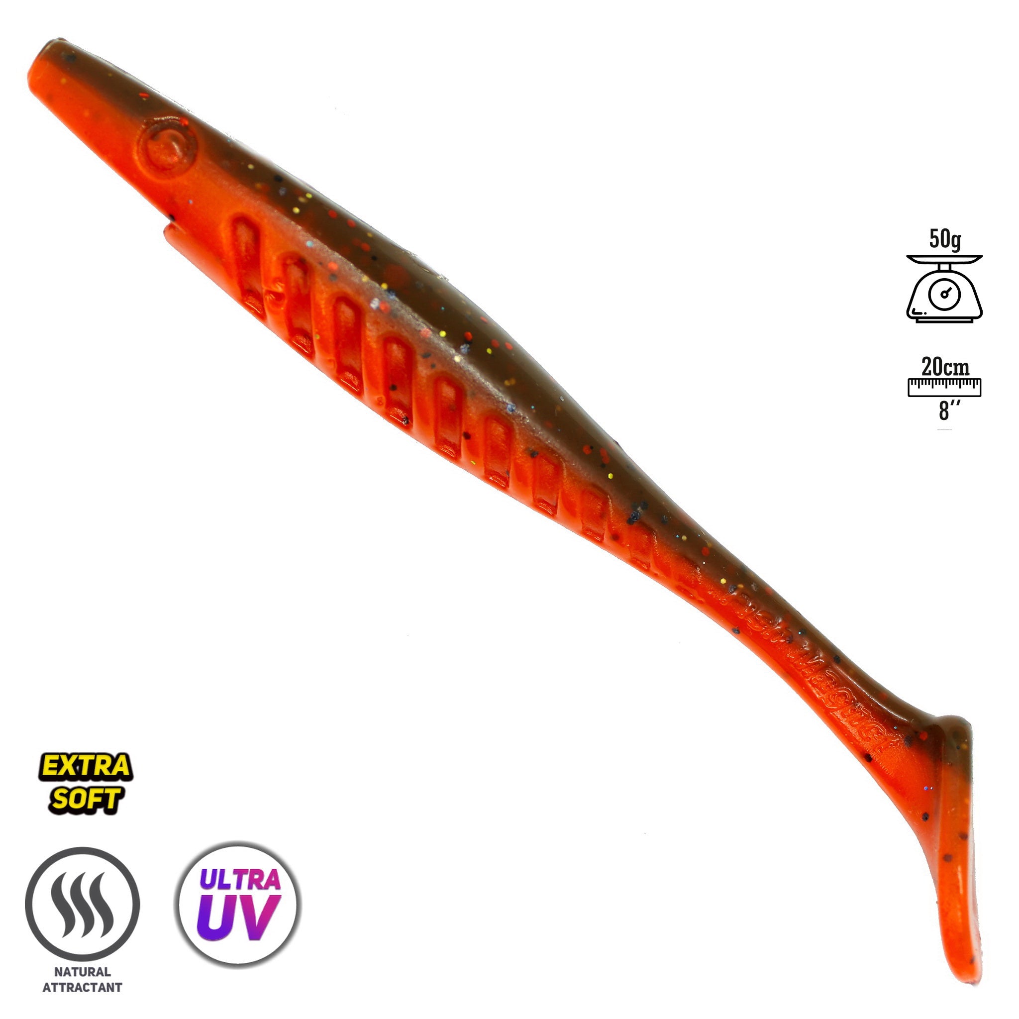 FISH MAGNET PUMBAA Double Color Soft Scented Fishing Lure