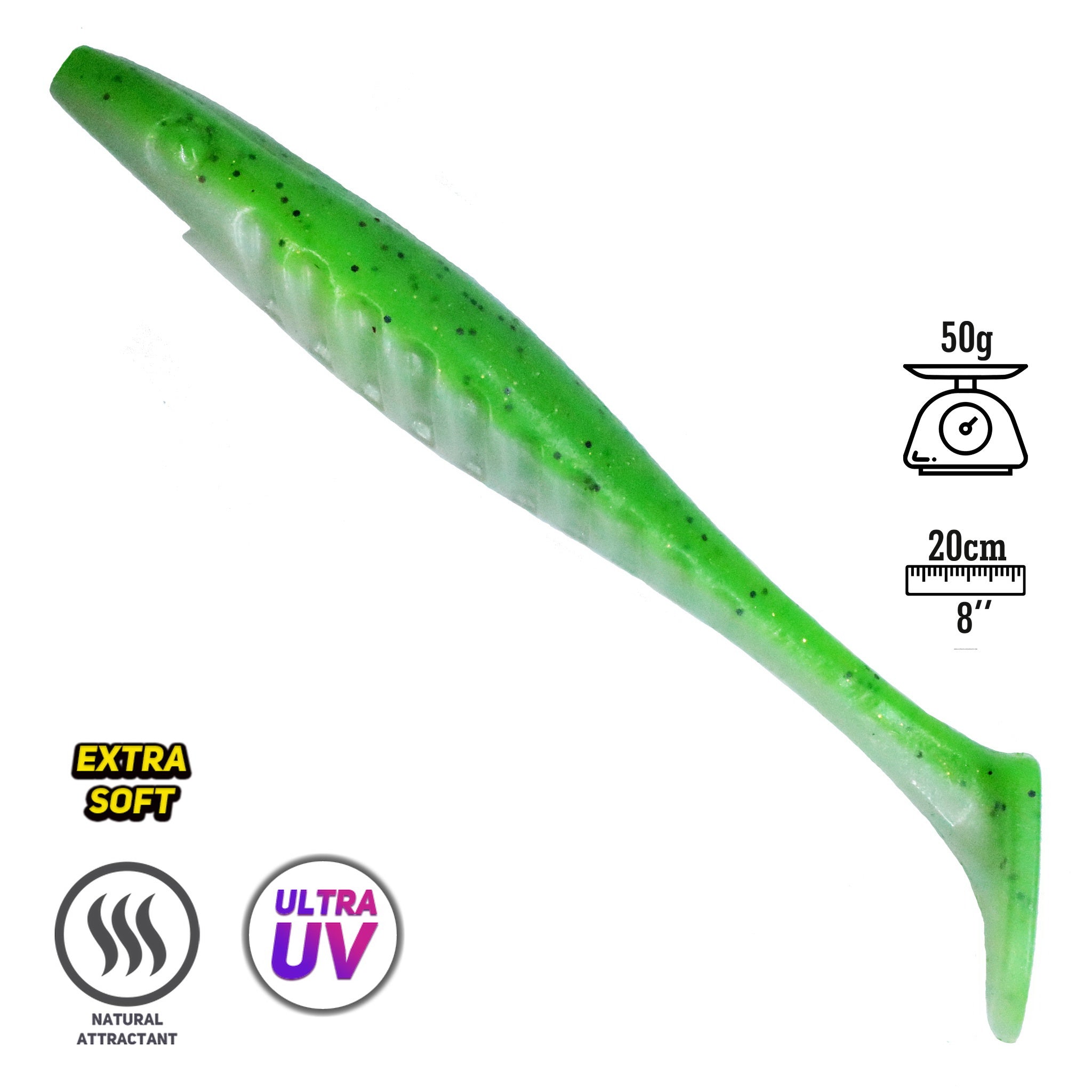 FISH MAGNET PUMBAA Double Color Soft Scented Fishing Lure