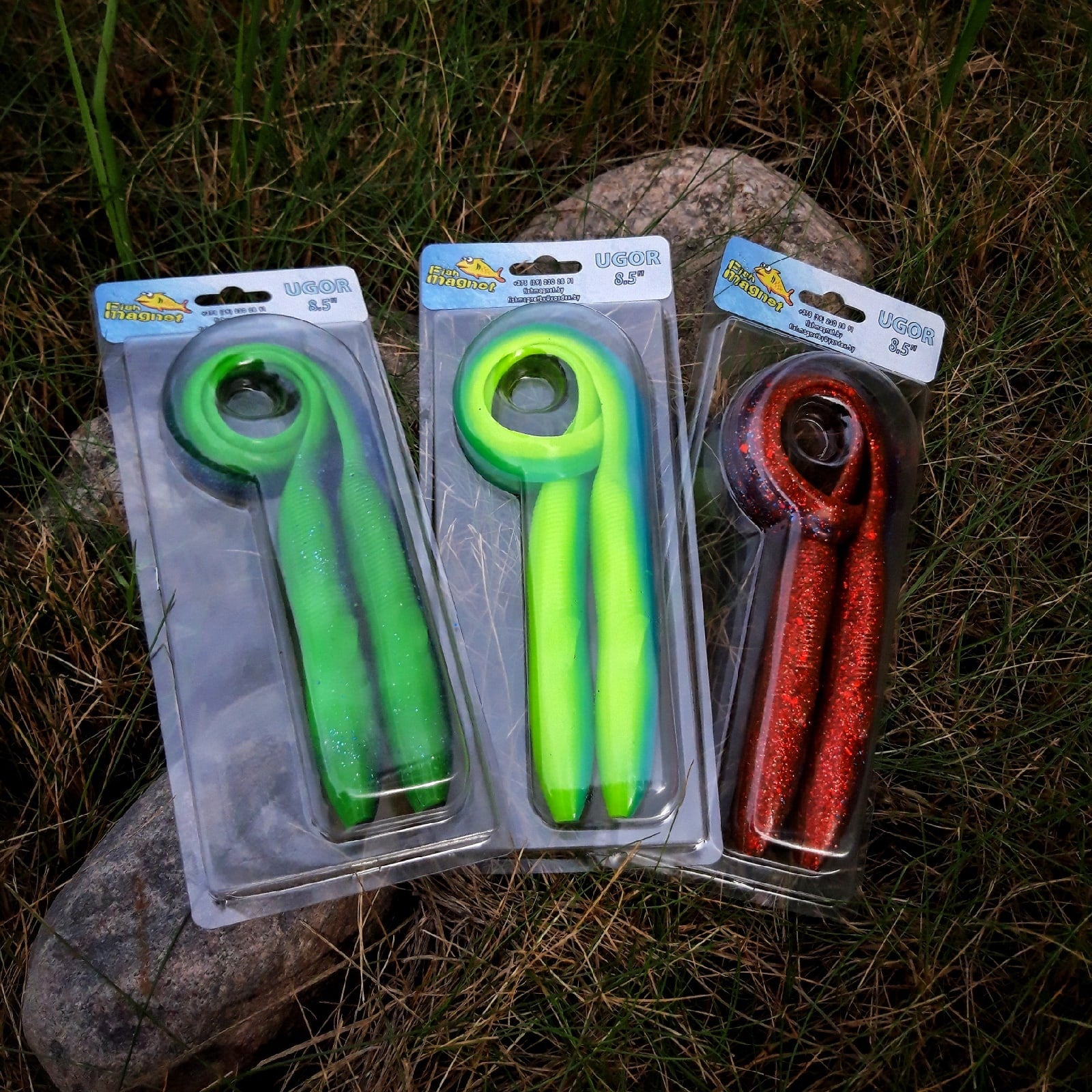 FISH MAGNET UGOR Double Color Soft Scented Fishing Lure